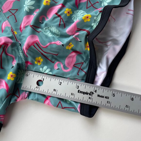 PoolBoy Mens Flamingo Print Swim Shorts Size M Elastic Waist Beach Vacation Sun‎ - Picture 6 of 9